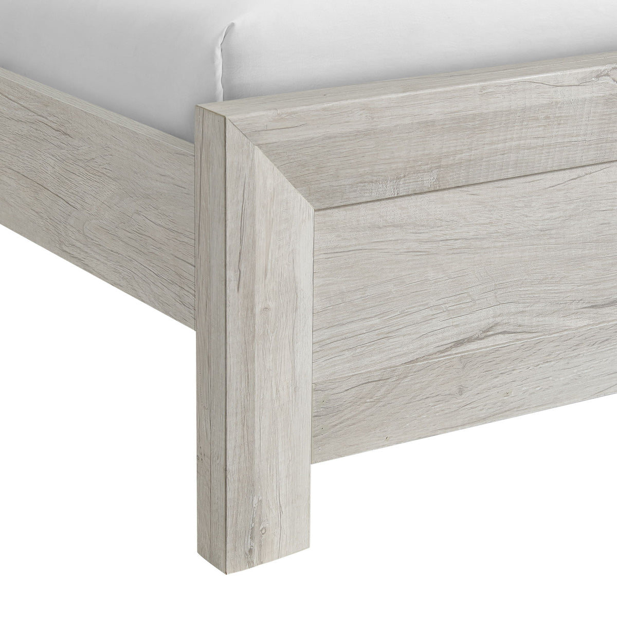 Fort Worth Bed with Lights & USB in White by Elements International, view 6
