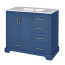 Traditional Bathroom Vanity With Soft Close Doors And Drawers