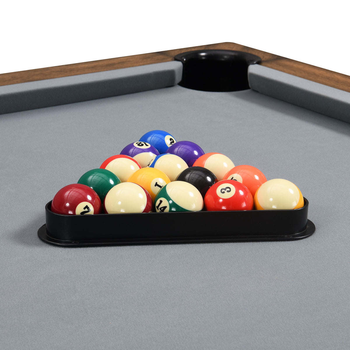 Kingsman Pool Table in Light Brown by Elements International, view 3