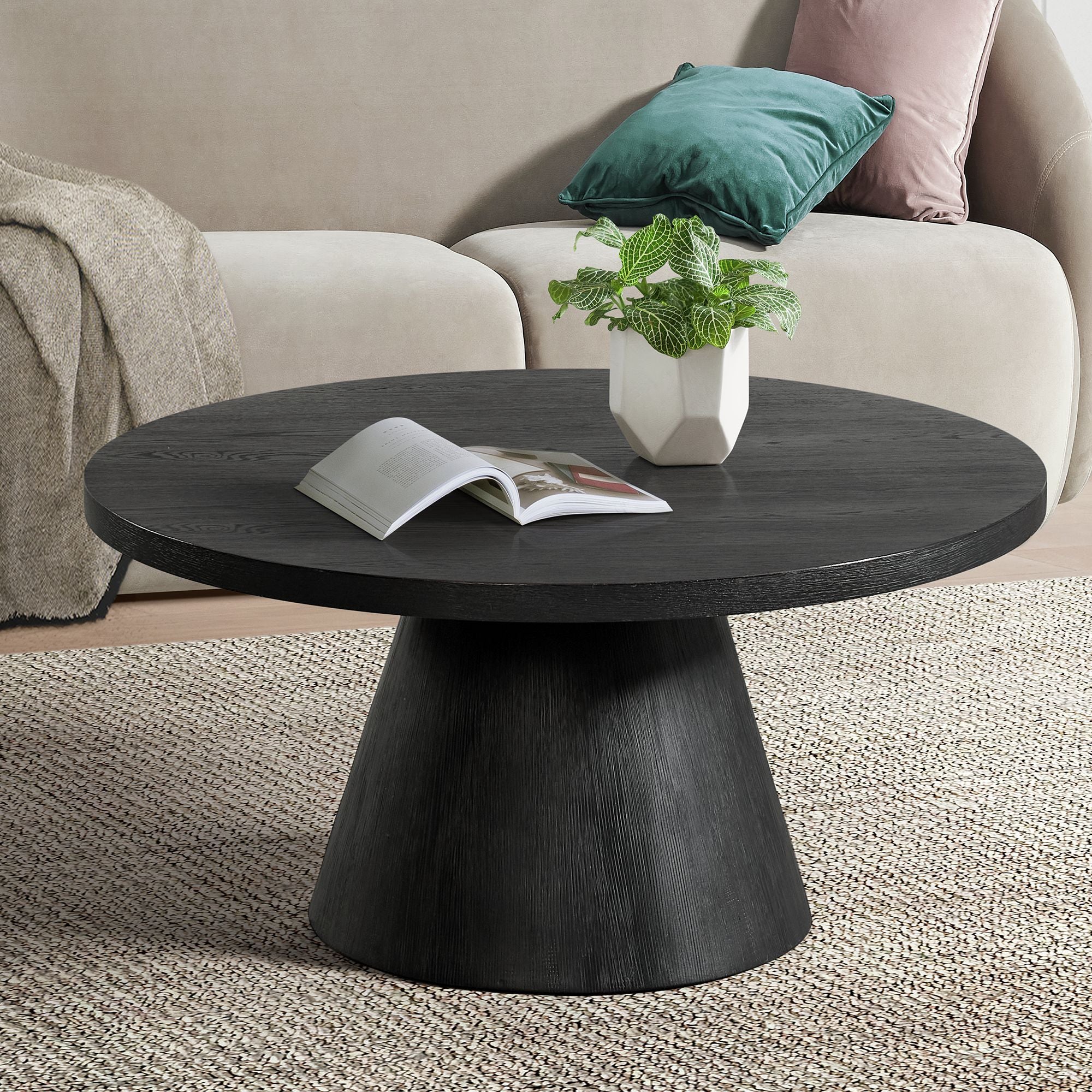 Portland - Round Coffee Table - Black