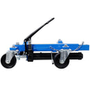 Hydraulic Car Wheel Dolly (Set of 2) With Foot Pedal Lift, 1, 500Lbs Capacity - Black / Blue
