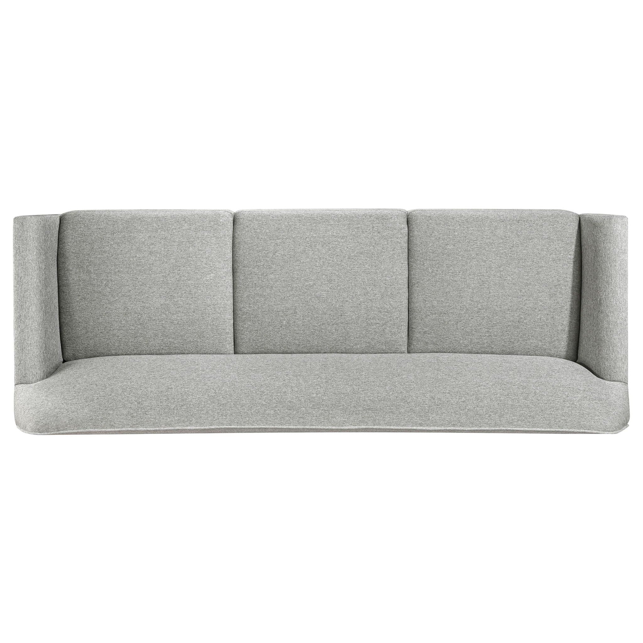 Vaughn 2-piece Fabric Upholstered Flared Arm Sofa Set Grey