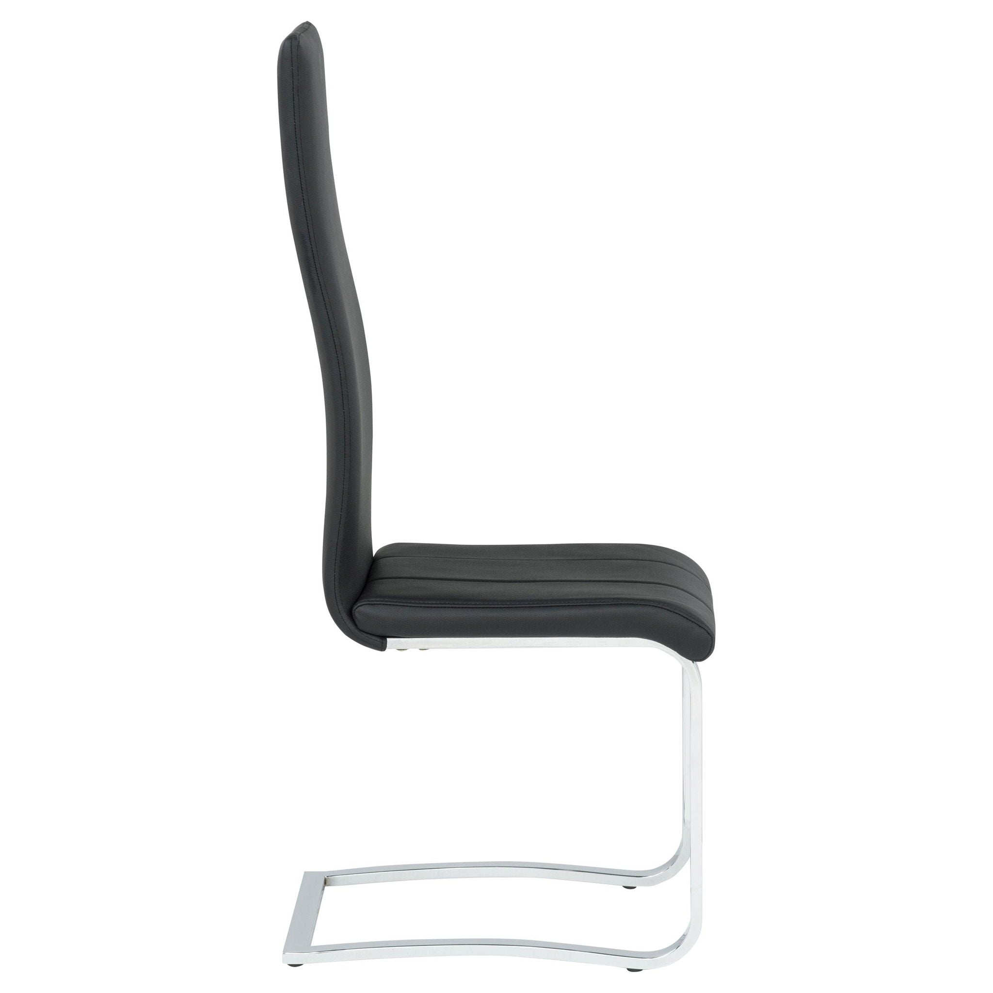 Montclair Upholstered Dining Side Chair Black (Set of 4) - Atlantic Fine Furniture Melbourne FL