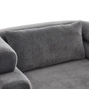 Oversized Chaise Lounge Sofa Bed With Deep Seat And Layered Armrests