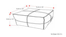 Brody - Large Square, Coffee Table Pouf