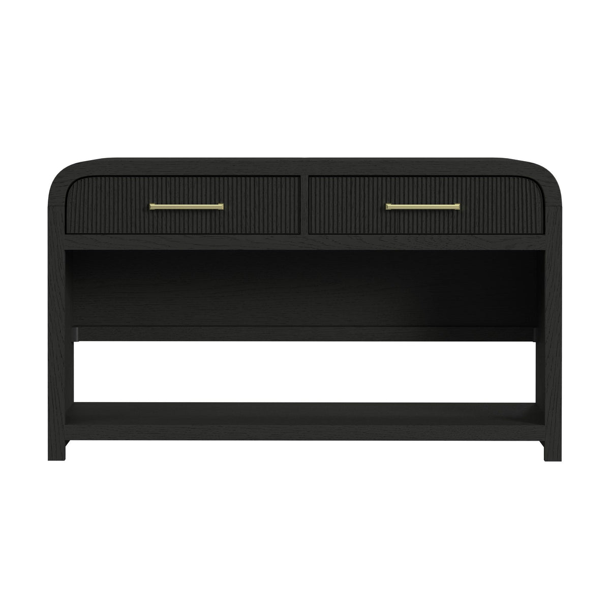 Ridgemont Sofa Table With Bottom Shelf in Black by Elements International, view 8