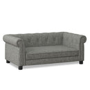 Modern Elegant Rectangle Pet Bed, Durable Elevated Dog Sofa