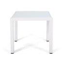 Cape Coral - Contemporary Side Table With Frosted Glass Top