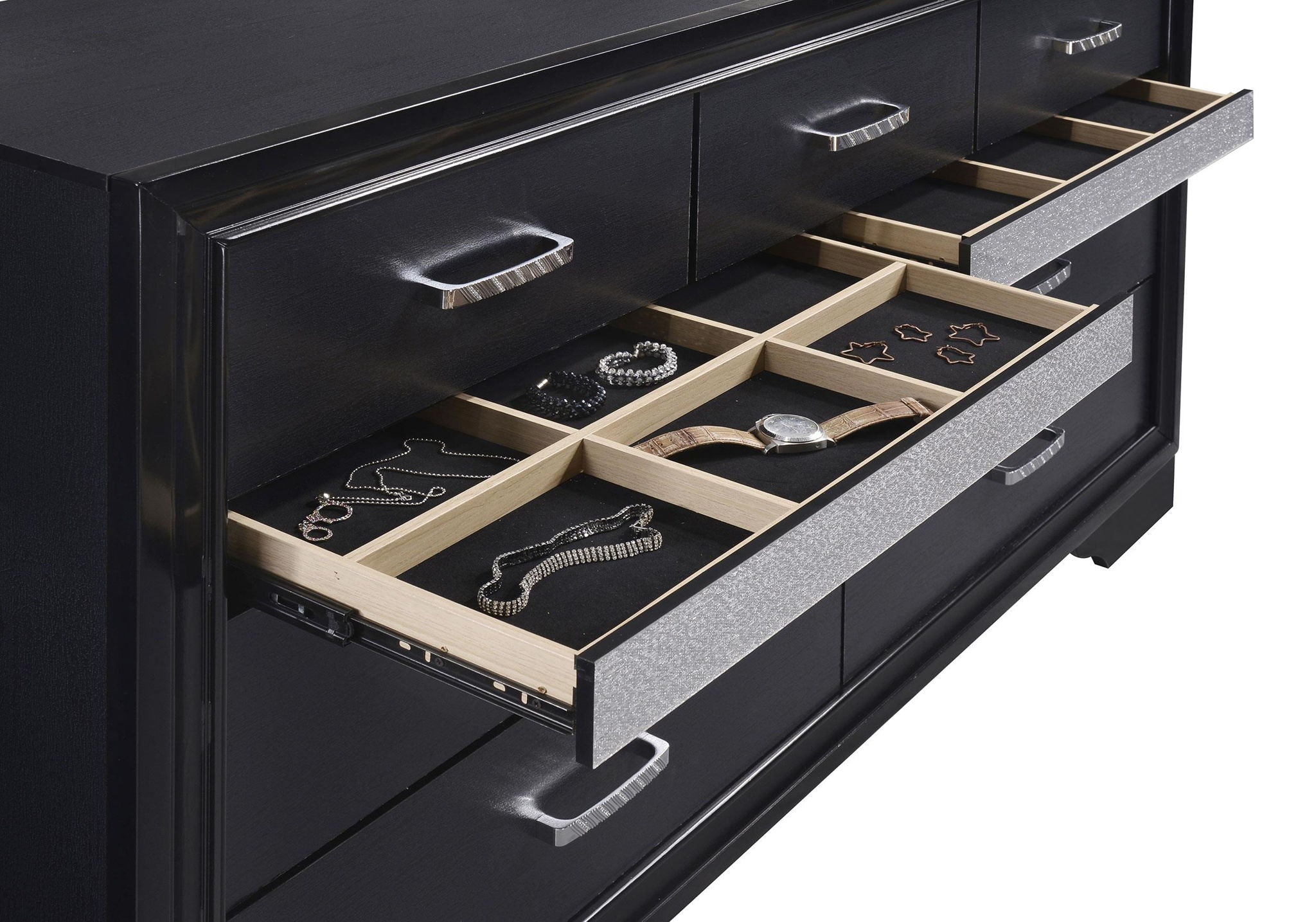 Miranda 4-piece Full Bedroom Set Black