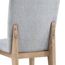 Caspian - Linen And Oak Finish Dining Chair (Set of 2) - Gray