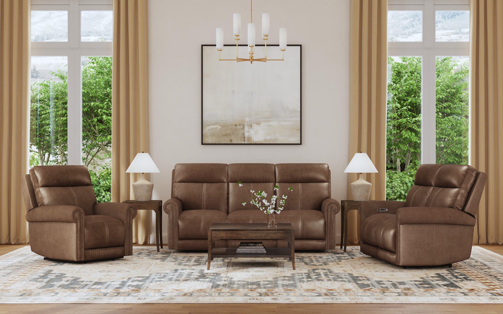 Alexander - Power Reclining Loveseat With Power Headrest & Lumbar