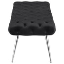 Ella - Upholstered Tufted Bench Metal Legs