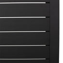 Aluminum And Rattan Chat Set, Outdoor Patio Set Includes Rattan Dining Chair Set Of 2 And C Shaped Side Table - Dark Brown