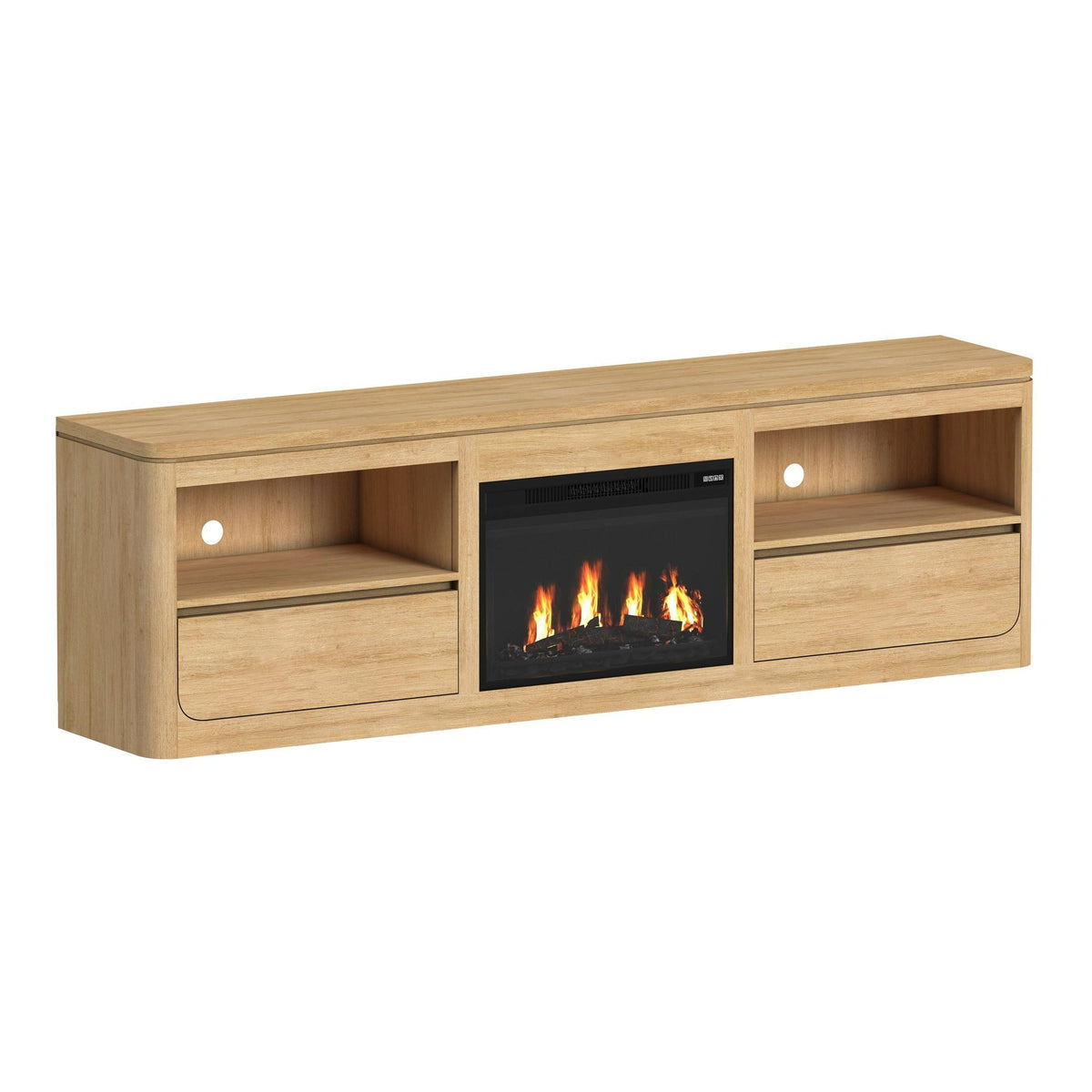 Rosalie TV Console in Black by Elements International, view 5