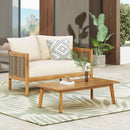 Outdoor Seating Group With Cushions And Coffee Table