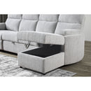 Sleeper Sofa With Storage Chaise - Grey