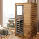 Hemlock Mini 1 Person Far Infrared Door Indoor Sauna Room