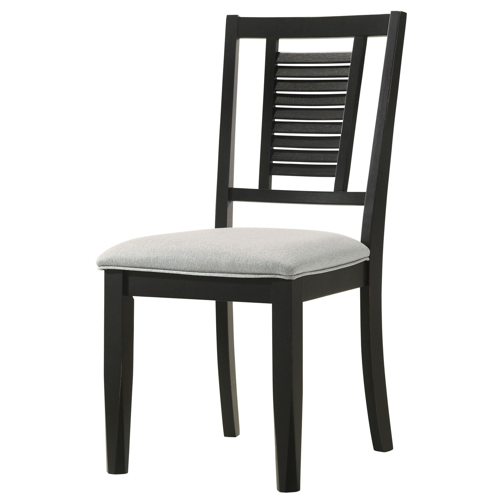 Appleton Wood Dining Side Chair Washed Black (Set of 2) - Atlantic Fine Furniture Melbourne FL