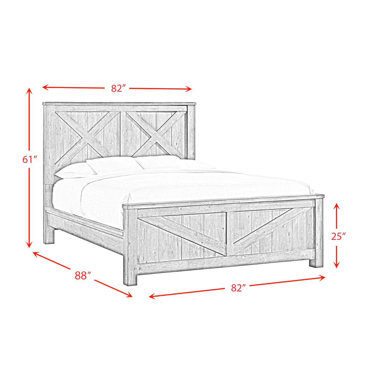 Maverick Bed in Dark Gray by Elements International, view 6