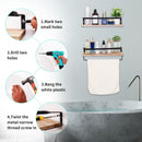 Floating Shelves, Long Wall Shelves (Set of 2) Wall Mounted Shelves With Brackets For Bedroom - Natural Wood