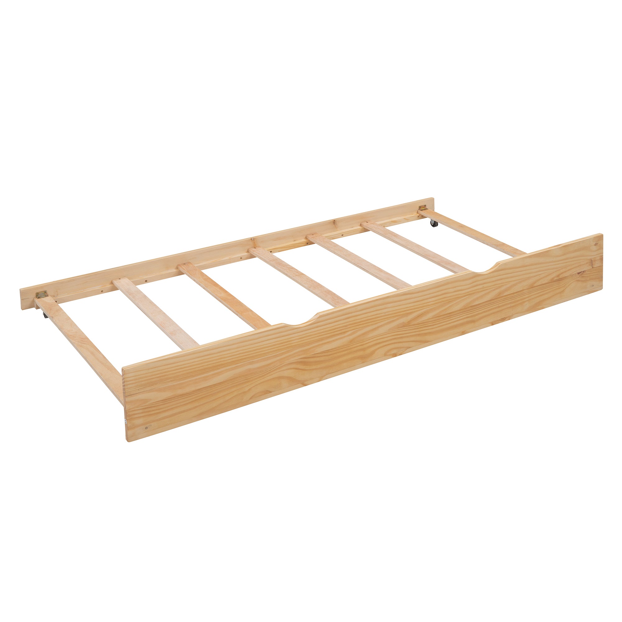 Twin Size Wooden House Bed With Twin Size Trundle, Natural - Atlantic Fine Furniture Melbourne FL