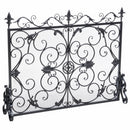 Darcie - Wrought Fireplace Screen, Ornate Design
