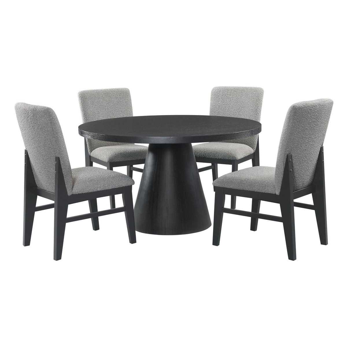 Portland Standard Height Dining Set in Black by Elements International