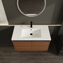 Bathroom Vanity Set With Resin Countertop Sink And 2 Doors, Engineered Wood