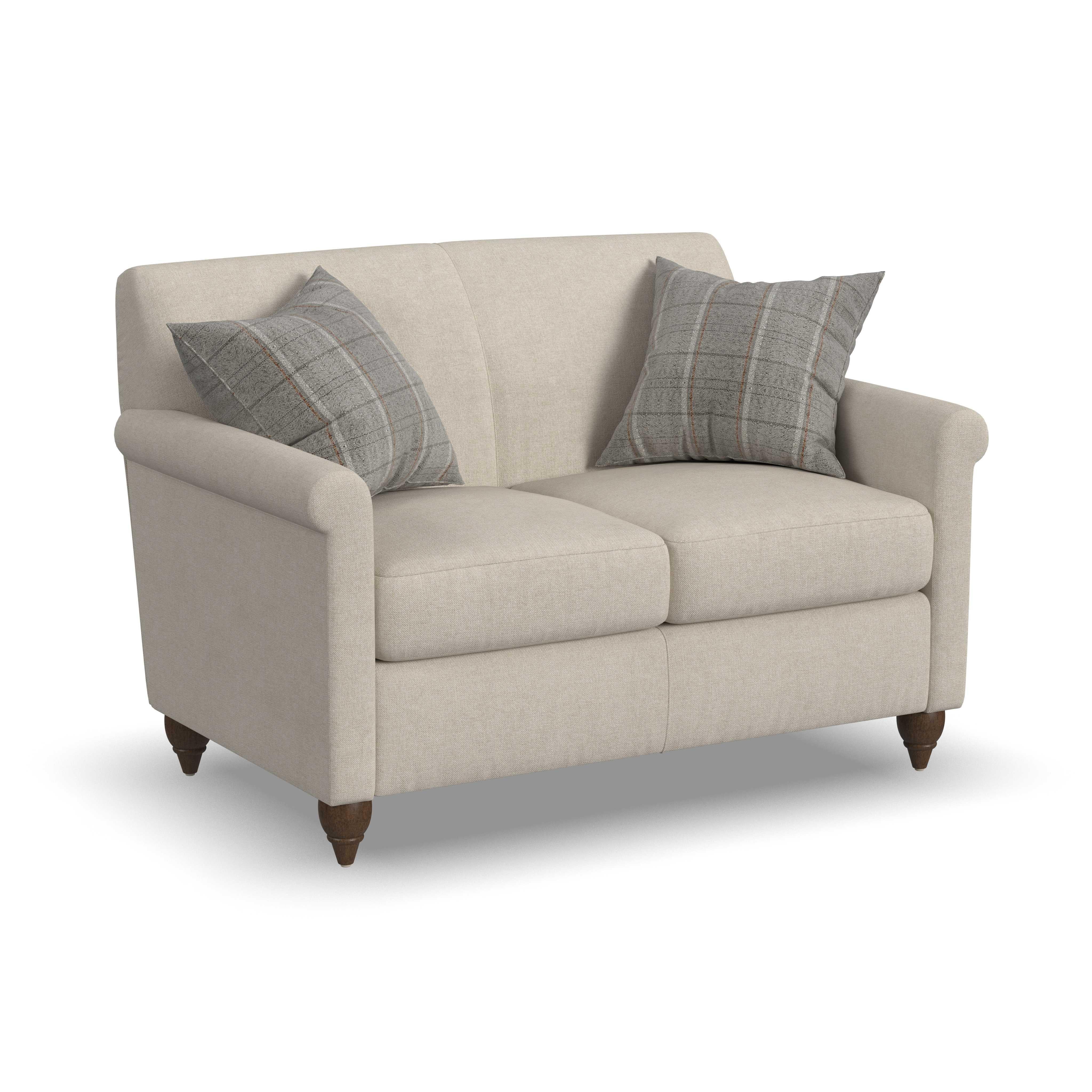 Stella - Loveseat - Light Gray - Atlantic Fine Furniture Inc