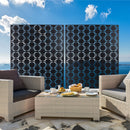 Outdoor & Indoor Metal Privacy Freestanding Decorative Screen