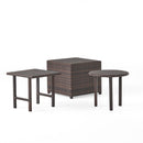 Lido - 3 Pieces Table Set - Brown Multi