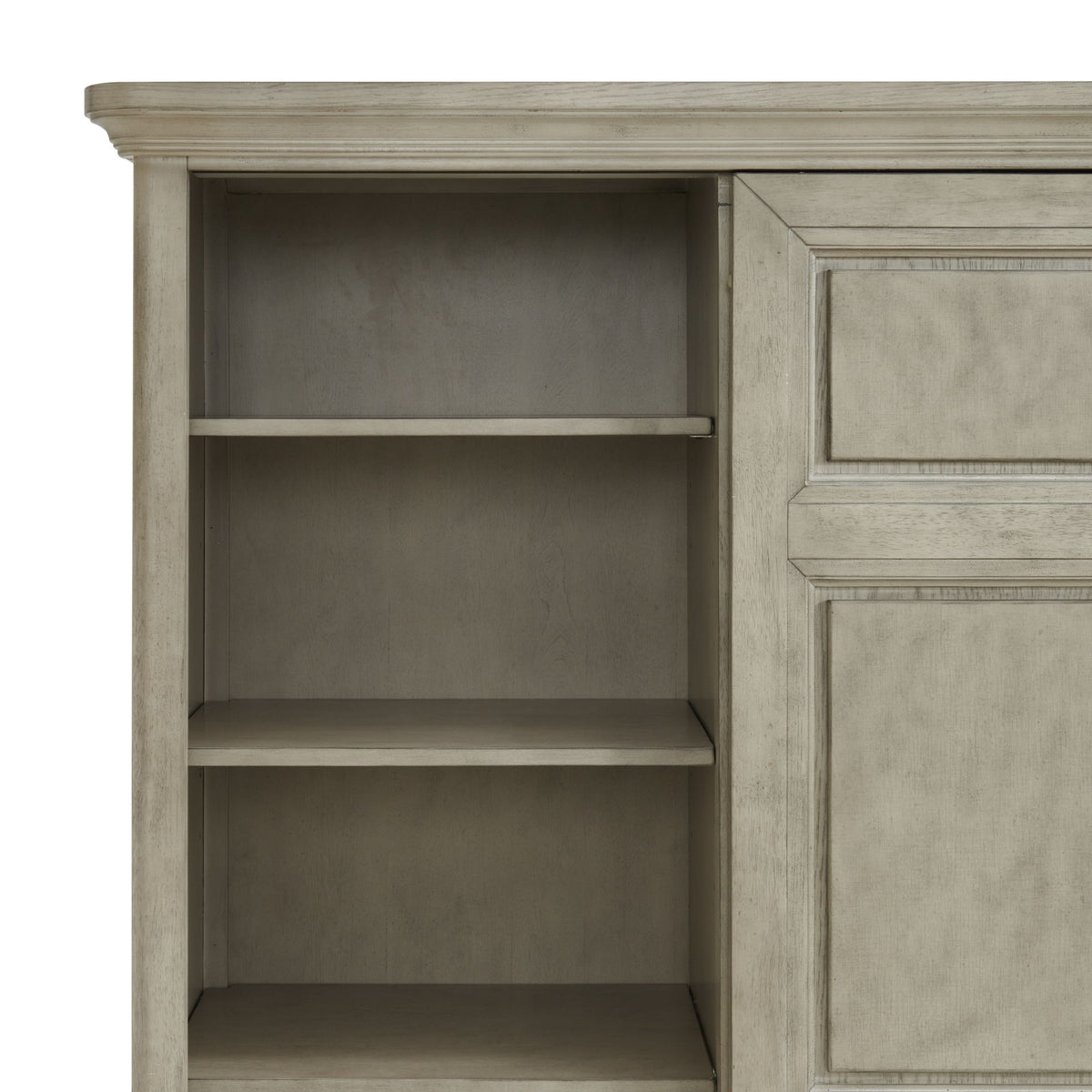 Whit-Ash 5-Drawer Door Chest in Light Gray by Elements International, view 6