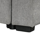 Sectional Sofa Convertible Pull-Out Bed With Storage Ottoman & USB Ports