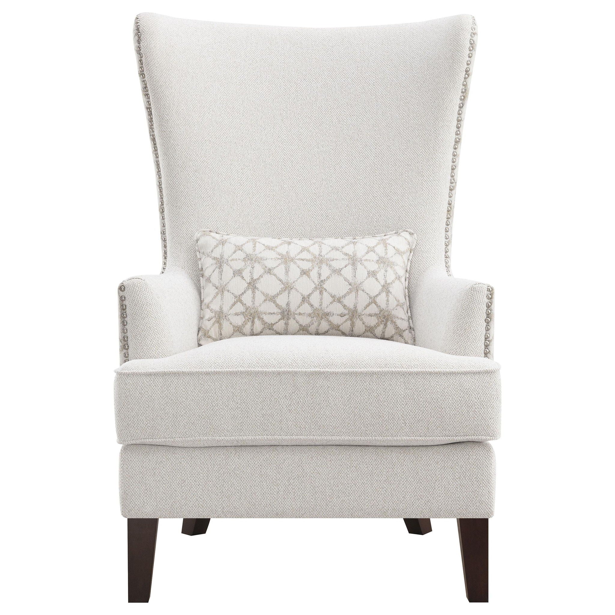 Pippin Upholstered High Wingback Accent Chair Latte - Atlantic Fine Furniture Melbourne FL