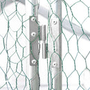 Outdoor Chicken Coop Large Space With Safety Features - Silver Gray