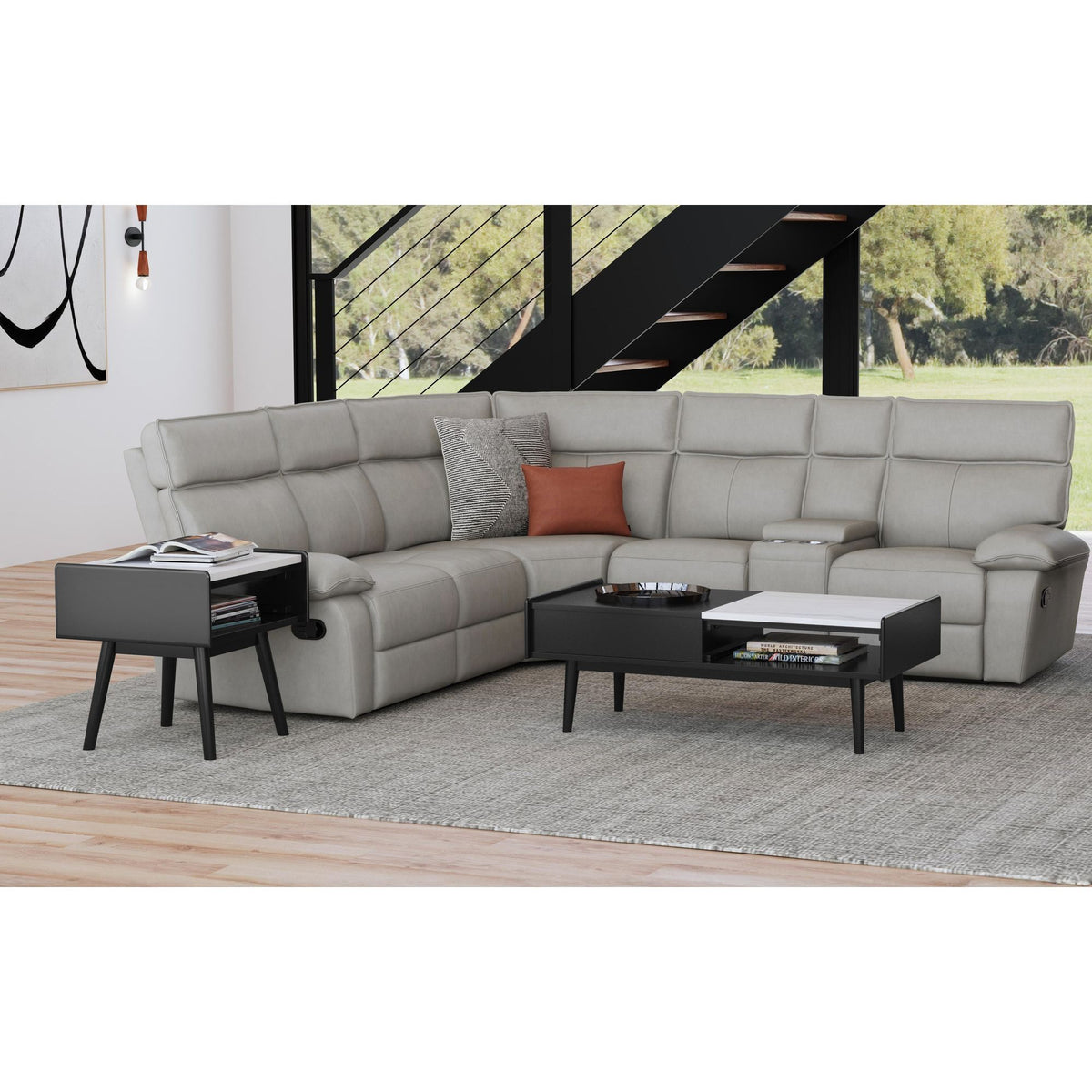 Lanette Occasional Table in Black by Elements International, view 9