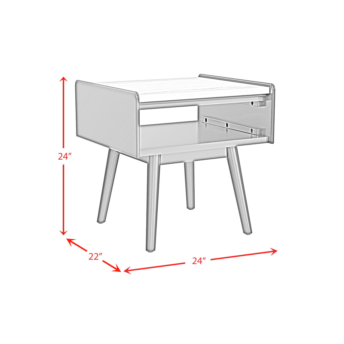 Lanette Occasional Table in Black by Elements International, view 10