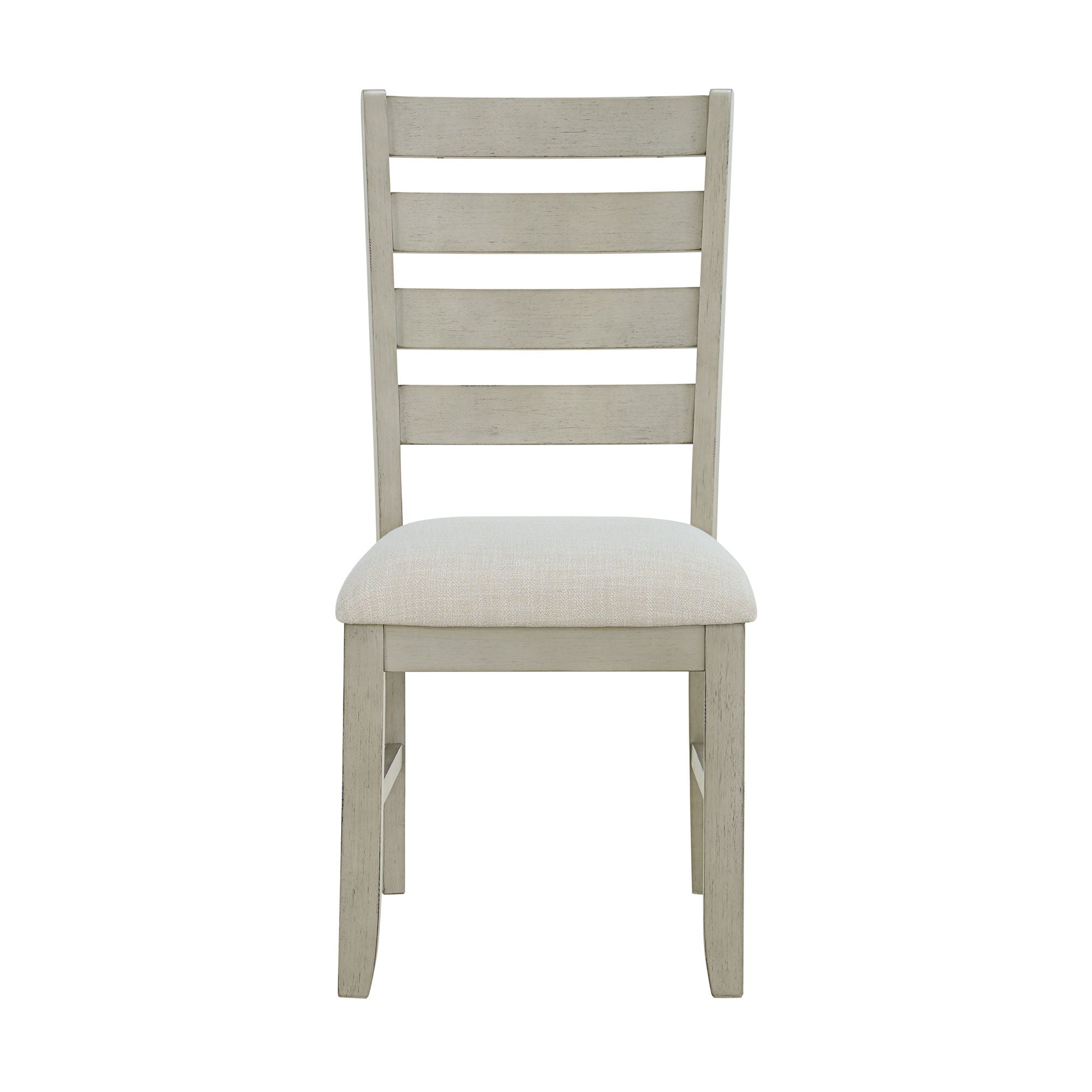 Farmington Ladder Back Dining Side Chair (Set of 2) in Washed Stone / Light Beige by Elements International, view 7