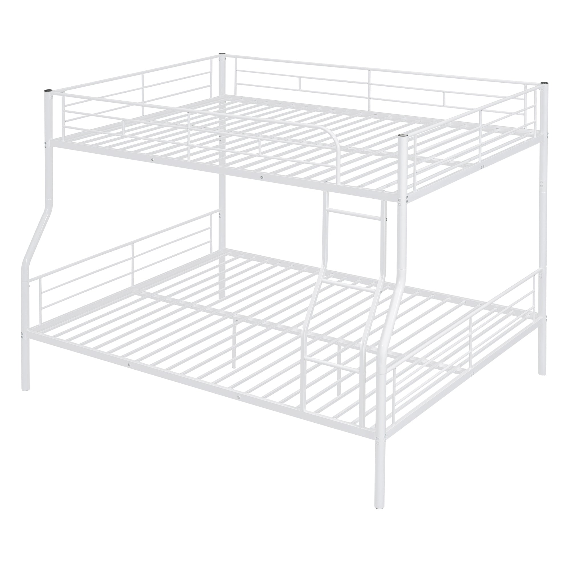 Full XL Over Queen Metal Bunk Bed, White - Atlantic Fine Furniture Melbourne FL