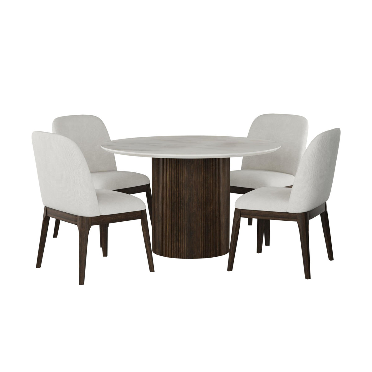 Sylvie Standard Height Dining Set in Black by Elements International