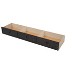 Stairway Bunk Bed With Storage And Guard Rail For Bedroom