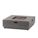 Modern Square Fire Pit With 50,000 Btu