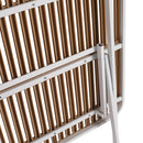 Modern Folding Square Table, Water Proof And Wear Resistant - Apricot / White