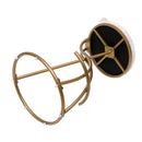 Round Print Bar Stools Upholstered Chairs For Kitchen (Set of 2)