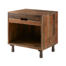 Renu - Nightstand With Drawer - Light Brown Multi