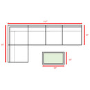 Comfortable Modern Patio Rattan Sectional Set With Cushions