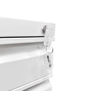 Metal Drawer Mobile File Cabinet With Lock For Home Office Organizer