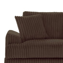 Oversized Sectional Sofa U - Shaped Sofa Couch Modern Sofa Upholstered In Soft Corduroy With A Chaise Lounge For Living Room