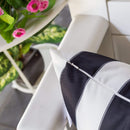 Horizon - Stripe Pillow Outdoor & Indoor - Black