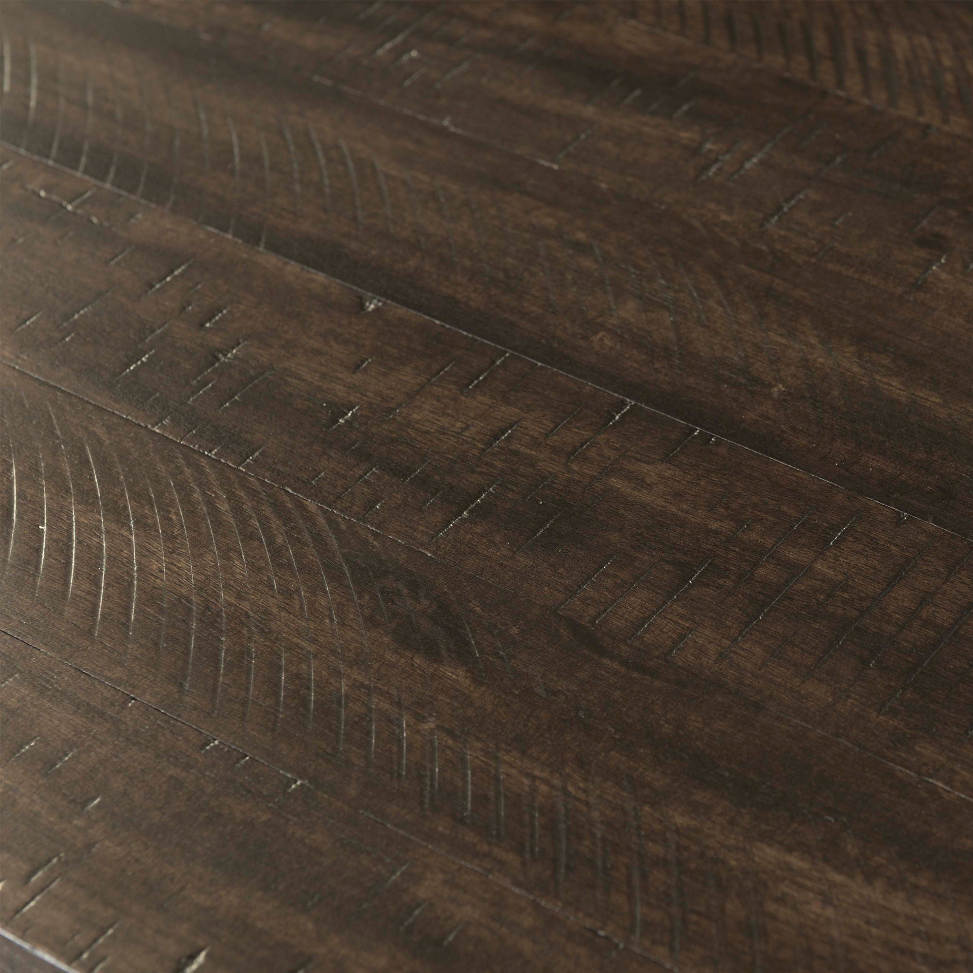 Stone - Coffee Table With PU Base - Dark Walnut